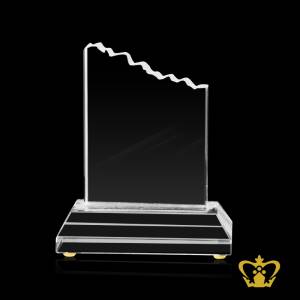 Crystal-hawai-trophy-with-clear-base-customized-Logo-text