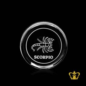 Crystal-paper-weight-astrology-zodiac-sign-Scorpio-gift-for-friends-birthday
