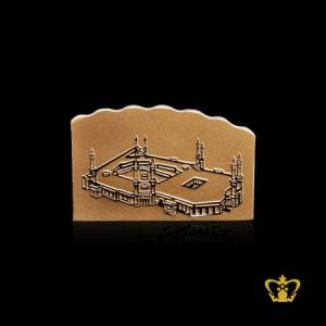 Crystal-with-Wave-Holy-Kaaba-Engraved-Gold-Color-Islamic-Occasions-Gift-Religious-Eid-Ramadan-Souvenir