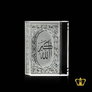 Lovely-crystal-Quran-replica-handcrafted-charming-gift-with-Arabic-word-calligraphy-Allah-Akbar-hand-carved-lovely-Islamic-gift-Eid-Ramadan-religious-occasion-souvenir