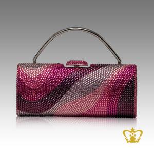 Ladies-purse-wave-shaded-embellish-with-multicolor-crystal-diamond-gorgeous-gift-for-her