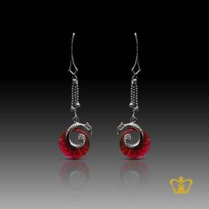 Dangling-red-phoenix-crystal-earring-elegant-beautiful-gift-for-her