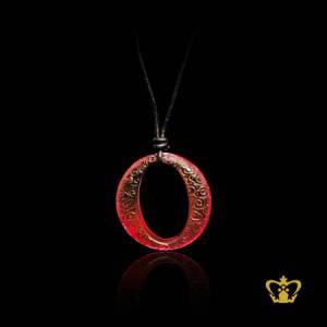 Red-color-full-moon-pendent-exquisite-jewelry-gift-for-her