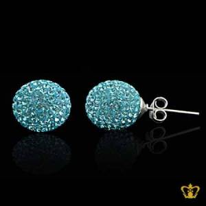 Shiny-round-blue-crystal-diamond-earring-elegant-gift-for-her