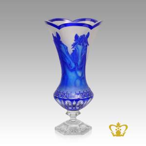 Personalized-Crystal-Vase-with-Horse
