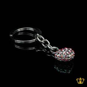 Heart-shaped-Key-ring-Crystal-stones-for-her-for-him-valentines-day-celebration-occasions-Birthday