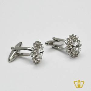 Metal-cufflink-embellished-with-crystal-diamond