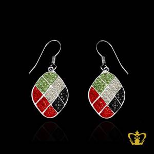UAE-flag-earring-with-crystal-diamond-exclusive-gift-for-national-day-occasion