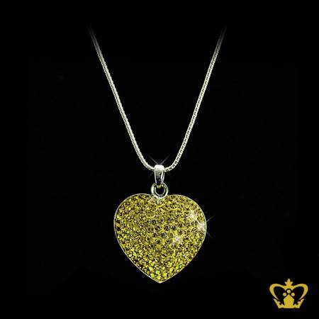 Green-heart-pendant-for-her-occasions-celebrations-birthday-valentines-day