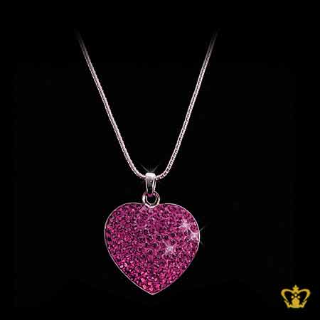 Pink-heart-pendant-for-her-occasions-celebrations-birthday-valentines-day
