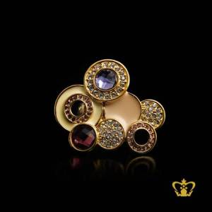 Shining-round-golden-ring-inlaid-with-multicolor-crystal-diamonds-lovely-gift-for-her