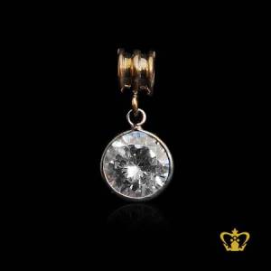 Crystal-round-diamond-charm-for-pendant-lovely-gift-for-her