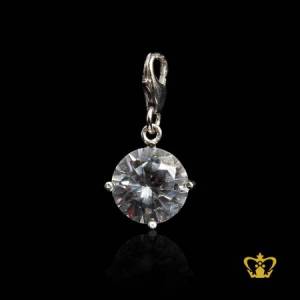 Crystal-round-diamond-charm-for-pendant-lovely-gift-for-her