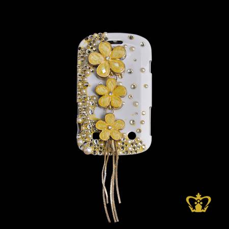 Mobile-cover-case-embellished-with-crystal-diamond-and-flower