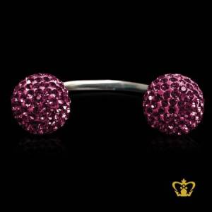 Key-holder-embellished-with-purple-crystal-diamond