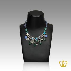Women-elegant-blue-drop-necklace-embellish-with-crystal-stones-star-and-heart
