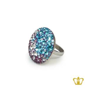 Stylish-graceful-ring-with-blue-purple-and-clear-crystal-diamond-lovely-gift-for-her