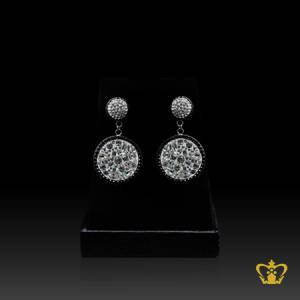 Trendy-sterling-silver-earring-with-white-and-black-crystal-diamonds-stylish-gift-for-her
