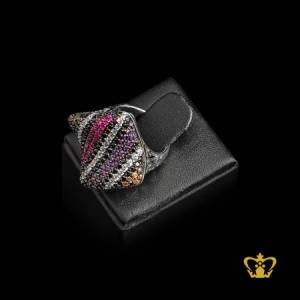 Square-ring-embellished-with-sparkling-multicolor-crystal-diamond-lovely-gift-for-her
