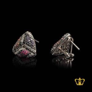 Gorgeous-multicolor-silver-triangular-earring-inlaid-with-crystal-diamonds-lovely-gift-for-her