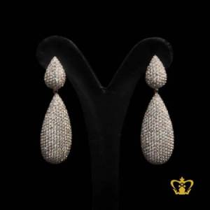 Dangling-drop-earring-embellish-with-clear-crystal-diamond-exquisite-jewelry-gift-for-her