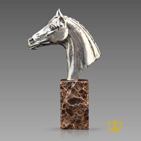 A-Masterpiece-Sculpture-Of-A-Horse-On-A-Marble-Base-Base-Custom-Text-Engraving