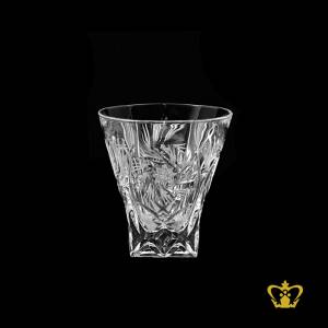Stylish-twirling-star-handcrafted-cuts-elegant-vintage-look-on-the-rocks-perfectly-square-bottom-crystal-whisky-glass-6-oz