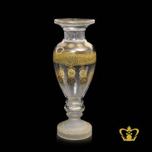 Crystal-vase-golden-Arabic-word-calligraphy-engraved-Allah-Sura-Al-Fatihah-decorative-Islamic-religious-Ramadan-eid-gifts