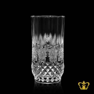 Epoch-crystal-tumbler-with-intense-leaf-heavenly-diamond-cuts-awning-glass-with-ornamented-gaze-8-oz