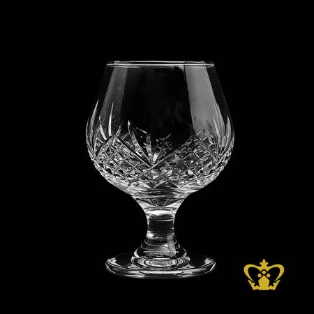 Cognac-balloon-luxury-snifter-brandy-a-short-stemmed-crystal-glass-handcrafted-elegant-diamond-cuts-with-narrow-top-serve-brandy-and-whisky-8-oz
