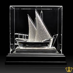 Traditional-Crystal-Dhow-Replica-UAE-National-Day-Gift-Corporate-Gift-Tourist-Souvenir-5-X-5-Inch-Customized-Logo-Text