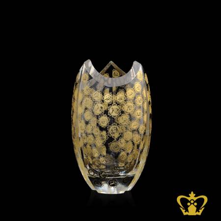 Islamic-alluring-crystal-vase-with-lovely-Arabic-golden-word-calligraphy-Asma-Al-husna-hand-engraved-Ramadan-Eid-special-occasions-souvenir-gift
