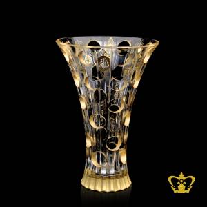 Decorative-Islamic-crystal-vase-with-golden-Arabic-word-calligraphy-Allah-and-Muhammad-Rasulullah-engraved-Special-Occasions-Ramadan-Eid-gifts