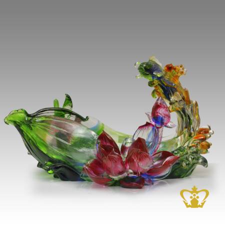 A-masterpiece-crystal-fish-bowl-with-lotus-decorative-gift