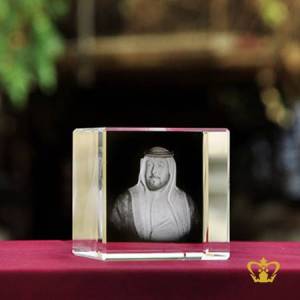 3D-laser-engraved-crystal-rectangular-cube-H-H-Sheikh-Khalifa-Bin-Zayed-Al-Nahyan-with-his-most-popular-quotes-etched-Inspirational-Motivational-Gifts