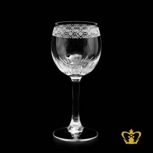 Crystal-handcrafted-wine-glass-vintage-cuts