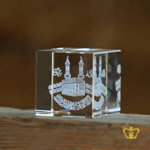 Eid-Ramadan-Gift-Crystal-Cube-with-Arabic-Word-Calligraphy-Allah-Muhammed-Bismillah-Ir-Rahman-Ir-Rahim-and-The-Holy-Kaaba-Laser-Engraved-Customized-Islamic-Religious-Occasions-Souvenir