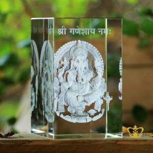 Religious-Crystal-Cube-with-Ganesh-3D-Laser-Hindu-festival-Holy-Occasions-Diwali-gift-Personalized-Customized-memento-souvenir