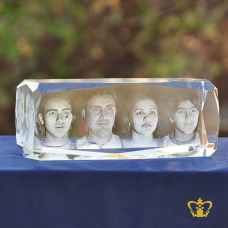 Family-and-friends-photograph-in-crystal-cube-gift-special-occasion-3D-reflection-laser-engraving-customized-text-pictures