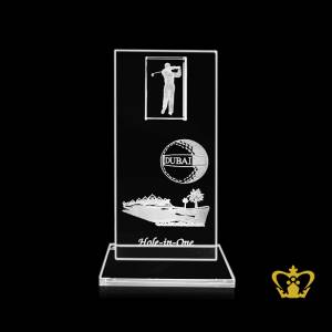 Personalized-Crystal-Golf-Trophy-stands-on-Clear-Crystal-Base-Customize-Text-Engraving-Logo