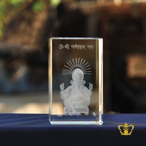 Hindu-God-Ganesh-3D-laser-engraved-Crystal-Cube-Indian-Festival-Diwali-celebration-Religious-spiritual