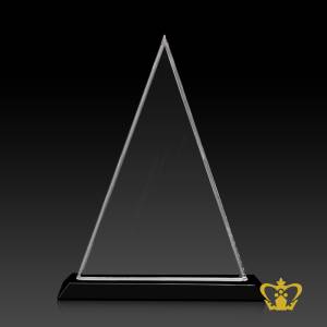 Crystal-triangle-trophy-stands-on-black-crystal-base-customize-text-engraving
