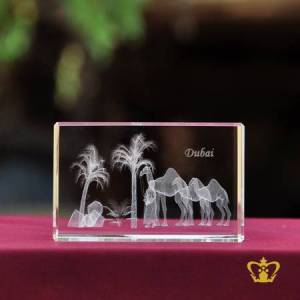 UAE-Dubai-Oasis-in-the-desert-3D-laser-engraved-crystal-cube-with-camel-palm-tree-Arabic-man-a-traditional-souvenir-gift
