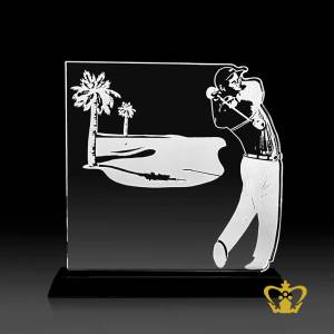 Customized-crystal-Golf-cutout-trophy-corporate-gift