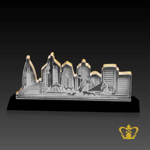 Skyline-Of-Dubai-Famous-Landmark-Crystal-cutout-plaque-gift-tourist-Souvenir