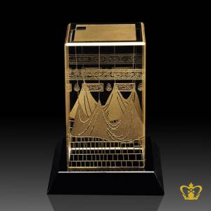 Crystal-Cube-Holy-Kaaba-Engraved-With-Gold-Color-Black-Base-Islamic-Occasions-Gift-Religious-Eid-Ramadan-Souvenir