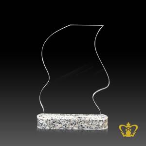 Crystal-Bahia-trophy-with-marble-base-customized-logo-text