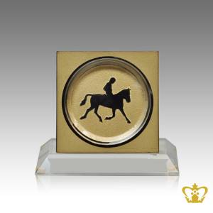 Personalize-crystal-trophy-engraved-horse-riding-with-clear-base