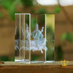 Indian-Festival-Hindu-God-Religious-Holy-Gift-Laxmi-Goddess-3D-Laser-Engraved-Crystal-Cube-Customized-Personalized-Logo-Text-