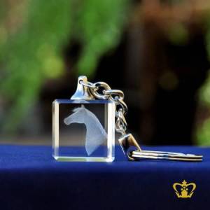 Crystal-Key-Chain-3D-Horse-Laser-Engraving-Cube-Animal-Lover-Gift-Customized-Logo-Text-